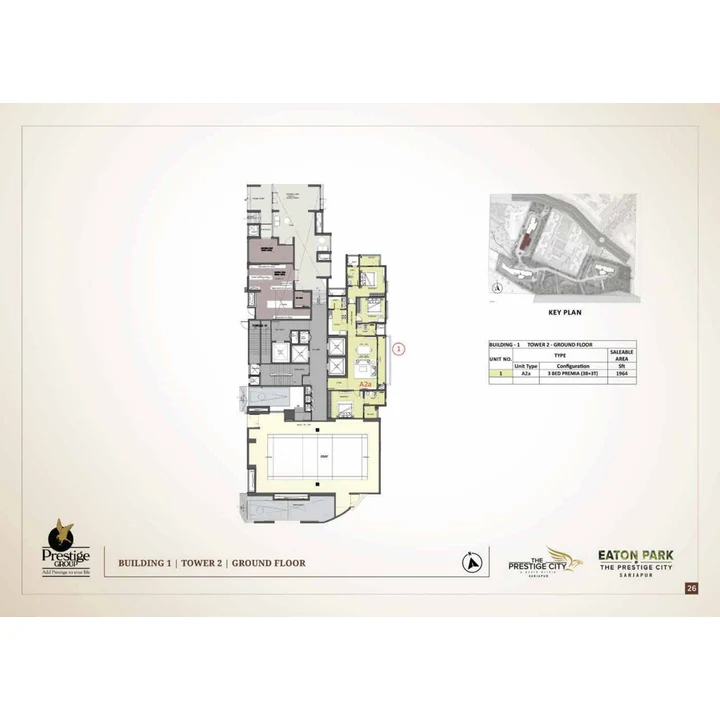 Eaton Park at The Prestige City Cluster plan variant on brochure page 26 Eaton Park at The Prestige City Cluster plan variant on brochure page 26