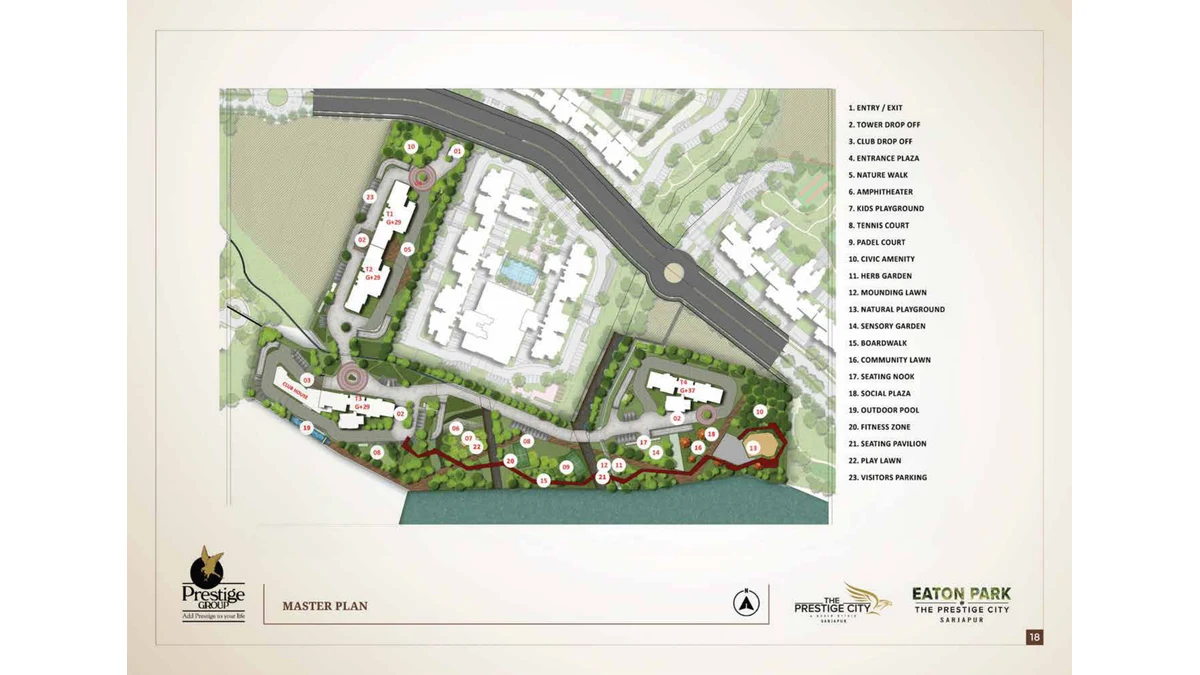 Eaton Park at The Prestige City site master plan